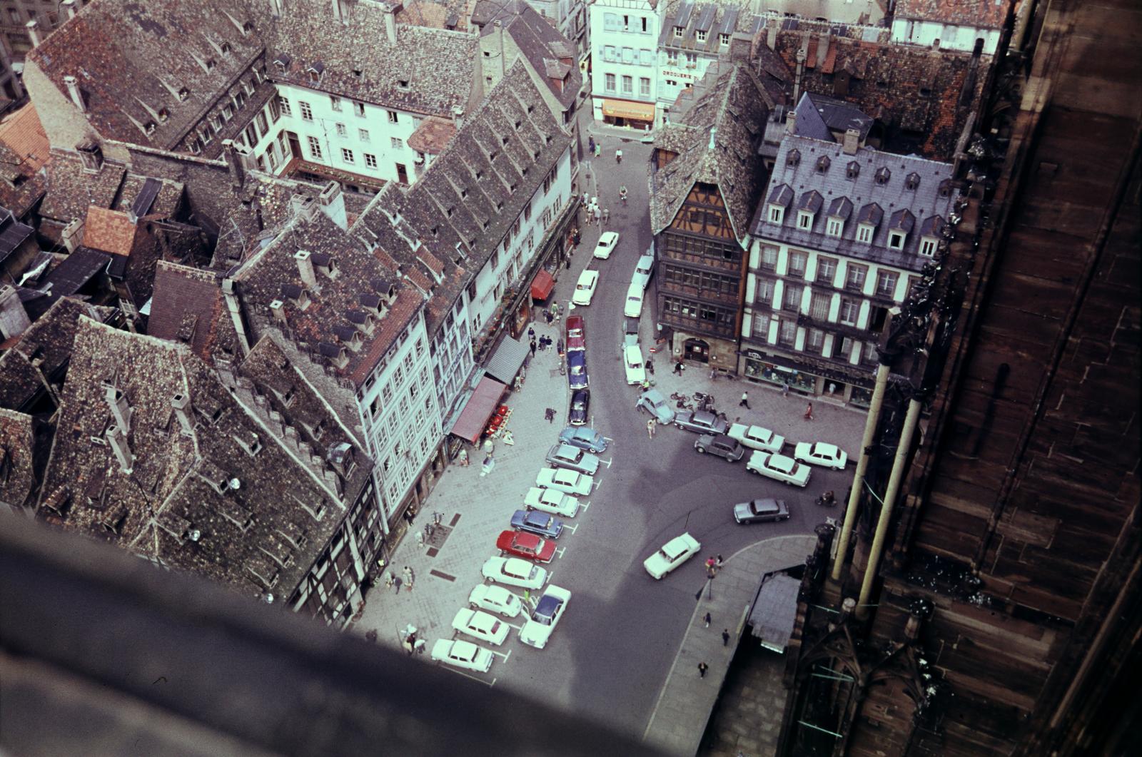 1967, Szomolányi József, plan view, colorful, intersection, Fortepan #302949