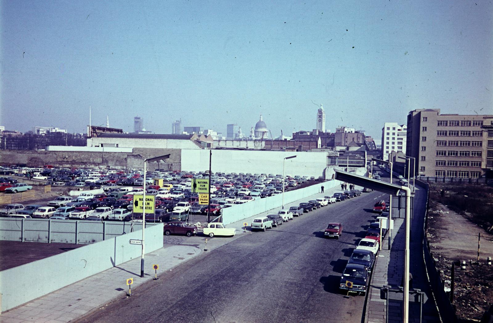 1968, Szomolányi József, car park, colorful, Fortepan #302959