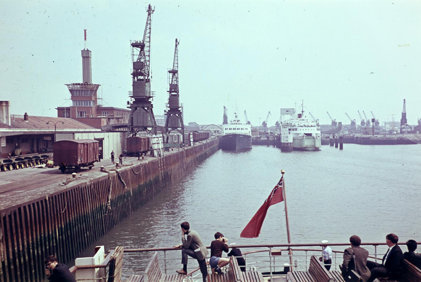 1966, Szomolányi József, színes, kikötő, Fortepan #302990