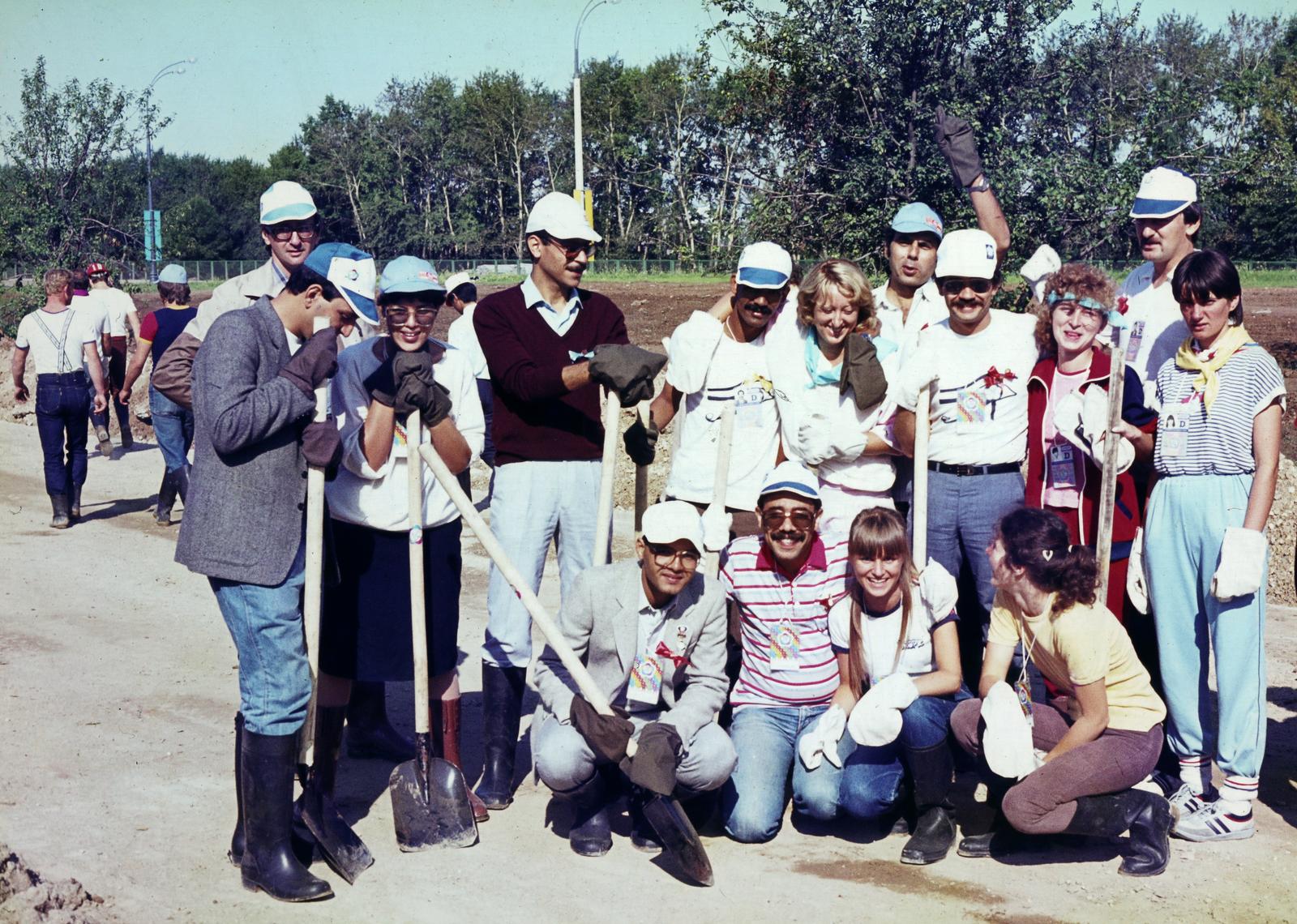 Oroszország, Moszkva, a felvétel a XII. VIT (Világifjúsági Találkozó) idején készült., 1985, Viszkievicz Ferenc, Fortepan #303106