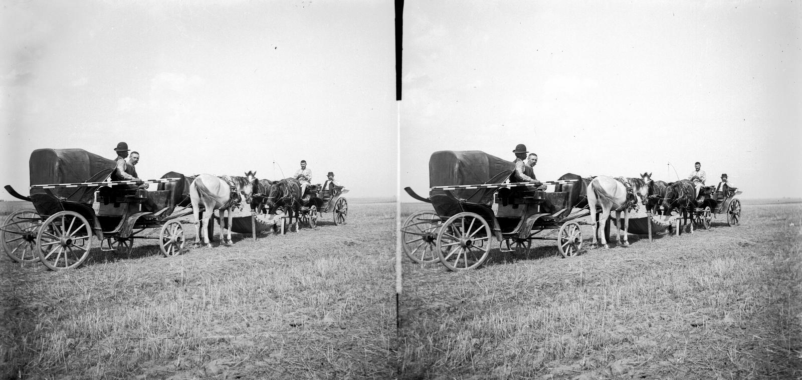 1906, SZTFH Földtani Szolgálatának gyűjteménye, stereophoto, coach, Fortepan #303139