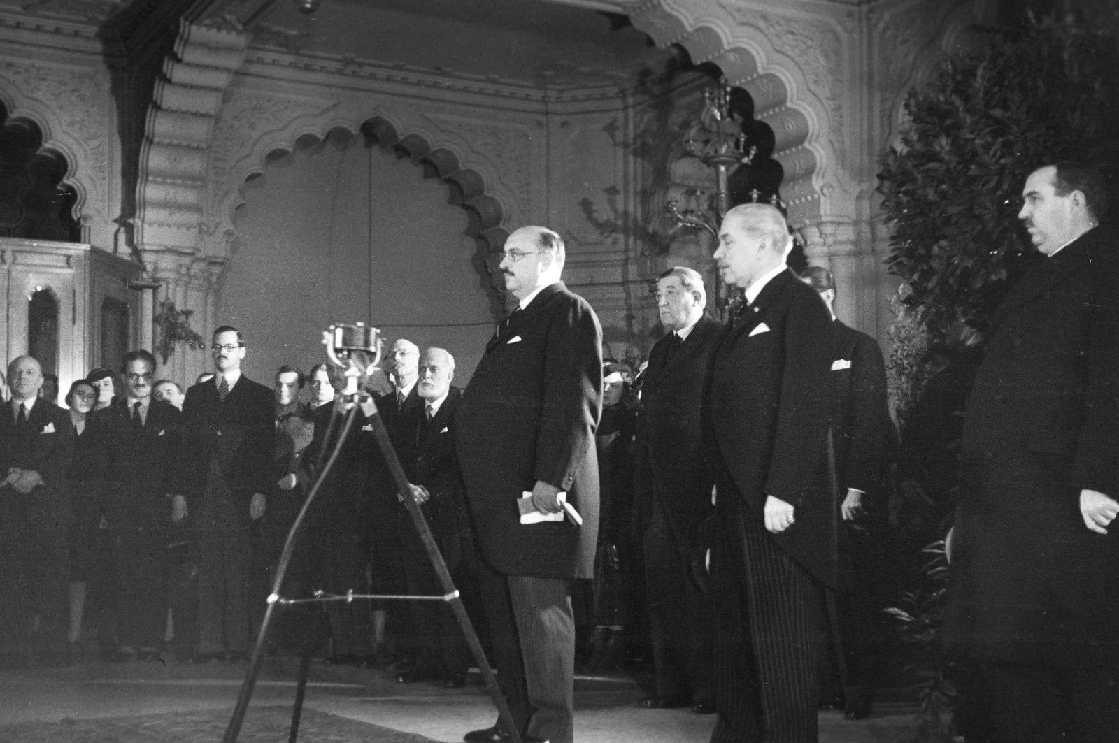 1936, Inkey Tibor, filmforgatás, mikrofon, Fortepan #303672