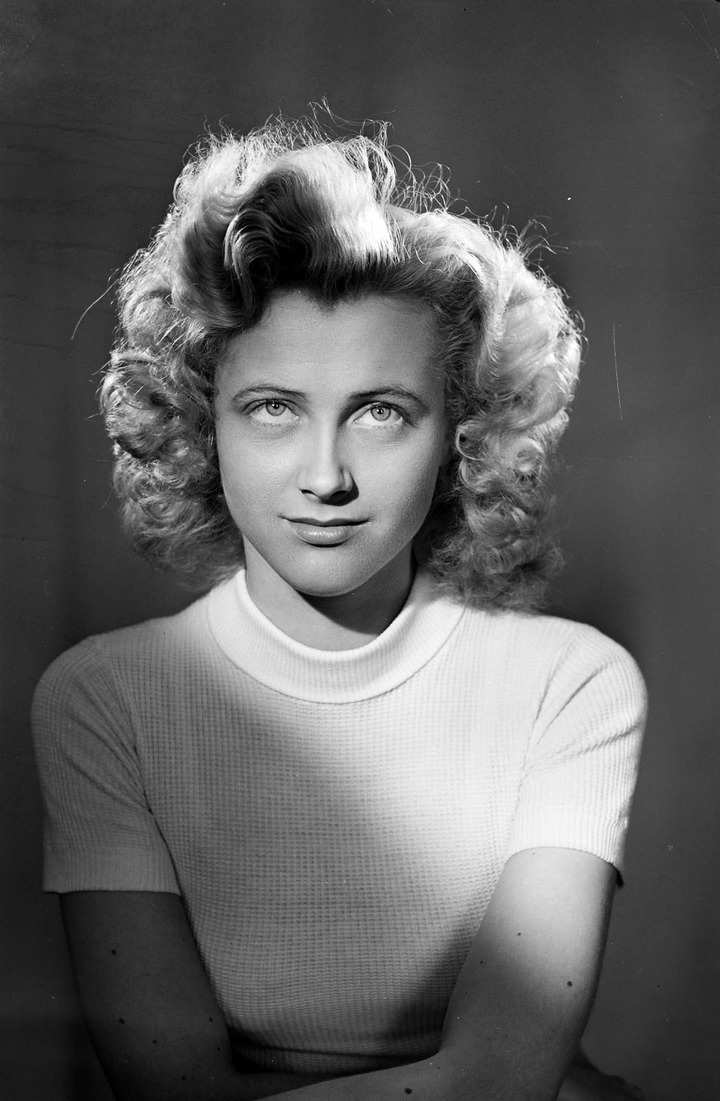 1938, Inkey Tibor, hölgy, szőkehajú, hajviselet, portré, Fortepan #303805