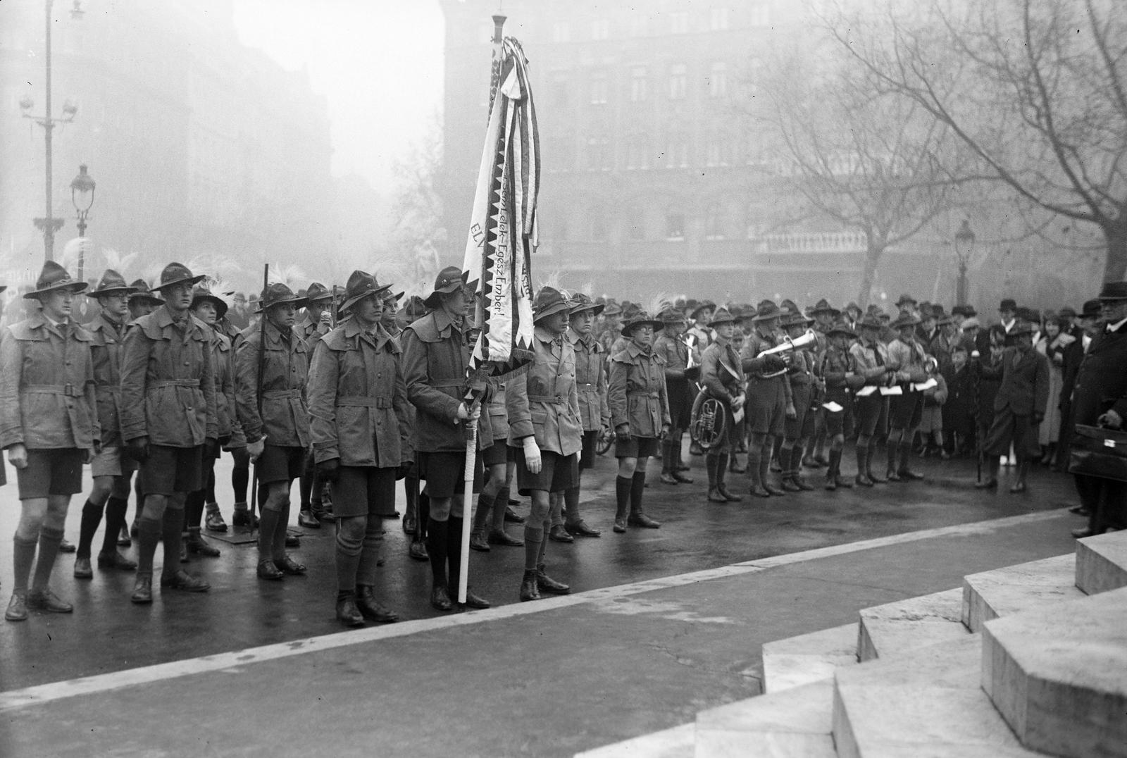 1939, Inkey Tibor, scouting, festive, Fortepan #303809