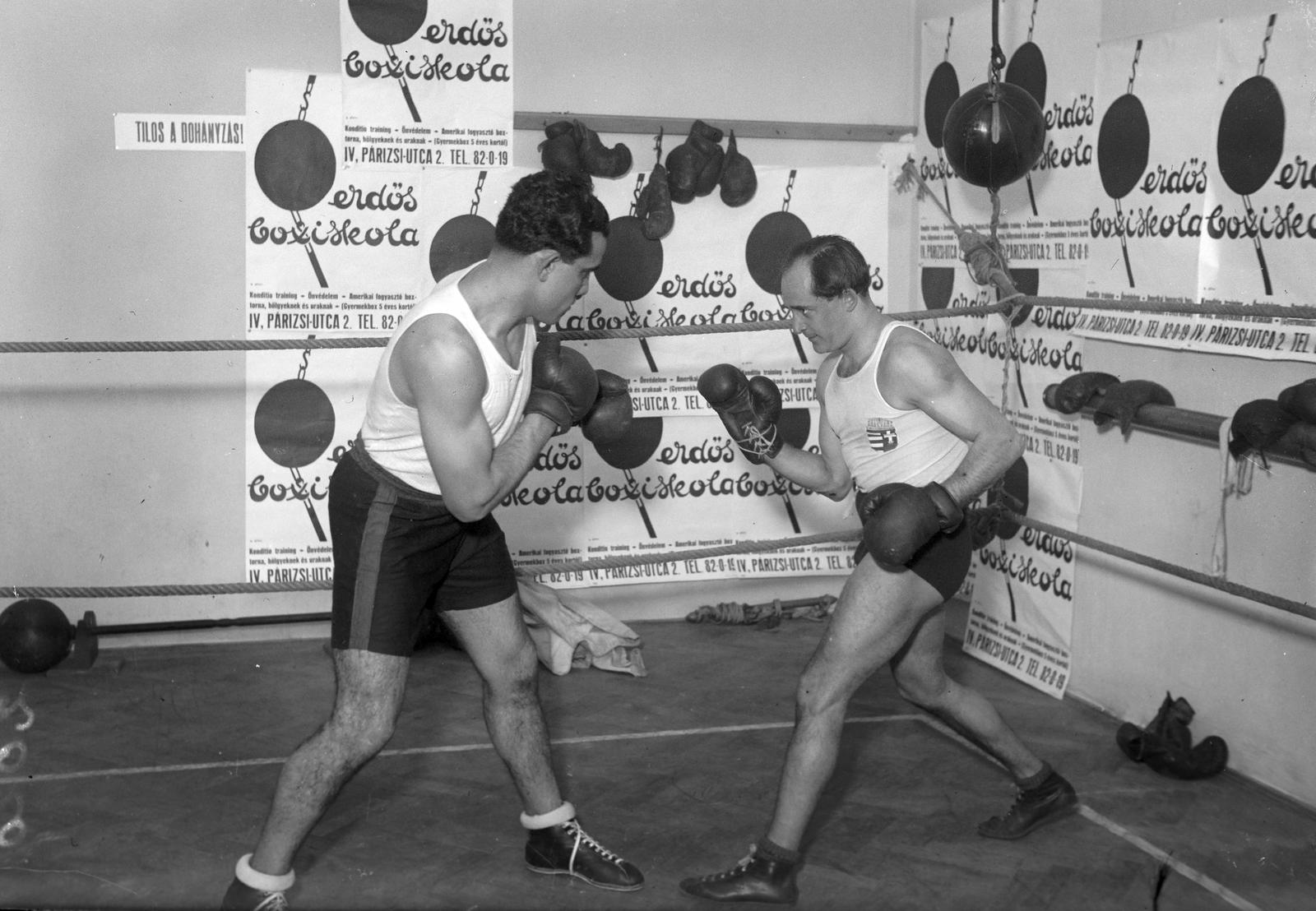 1939, Inkey Tibor, ökölvívás, Fortepan #303862
