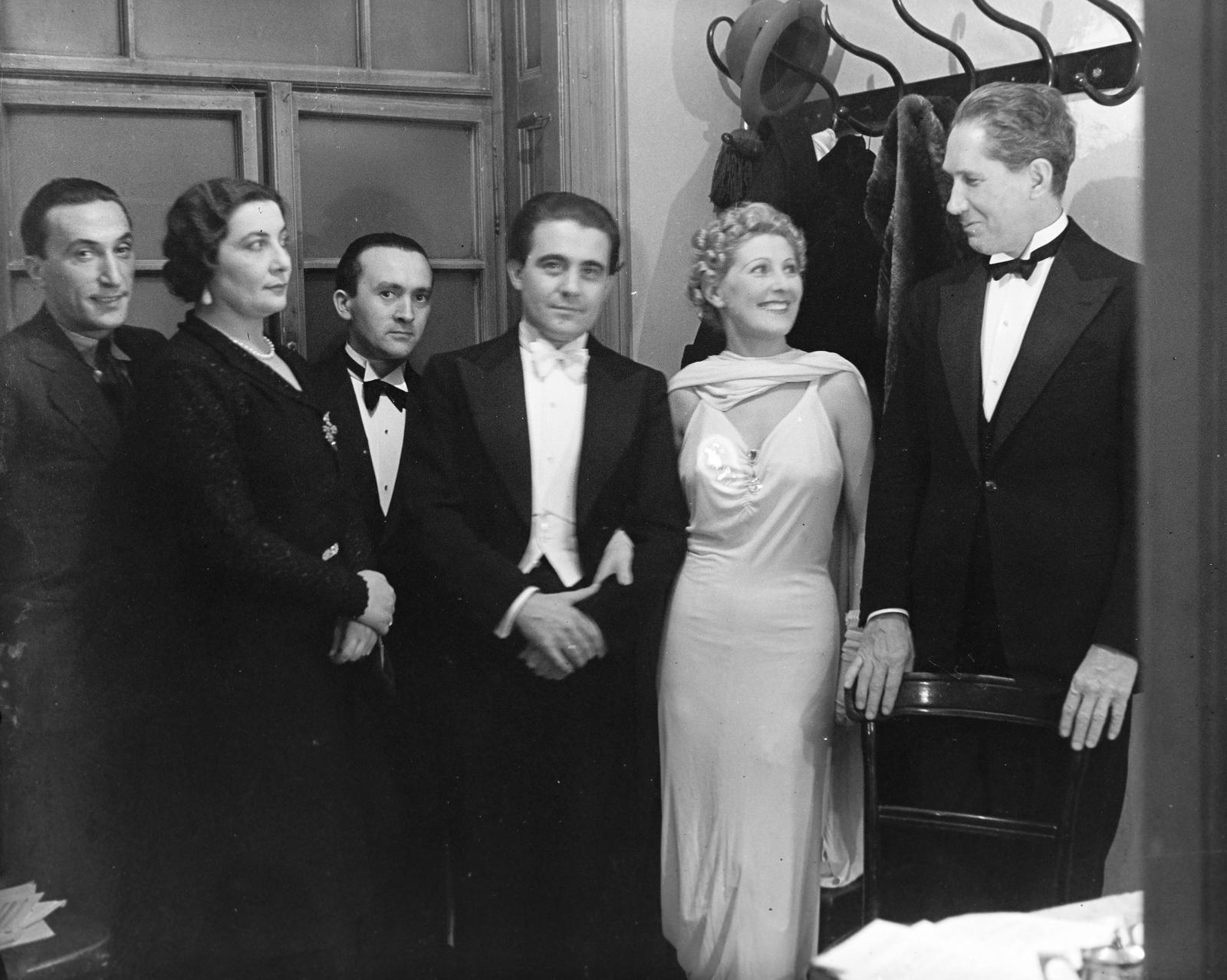 1938, Inkey Tibor, estélyi ruha, Fortepan #303893