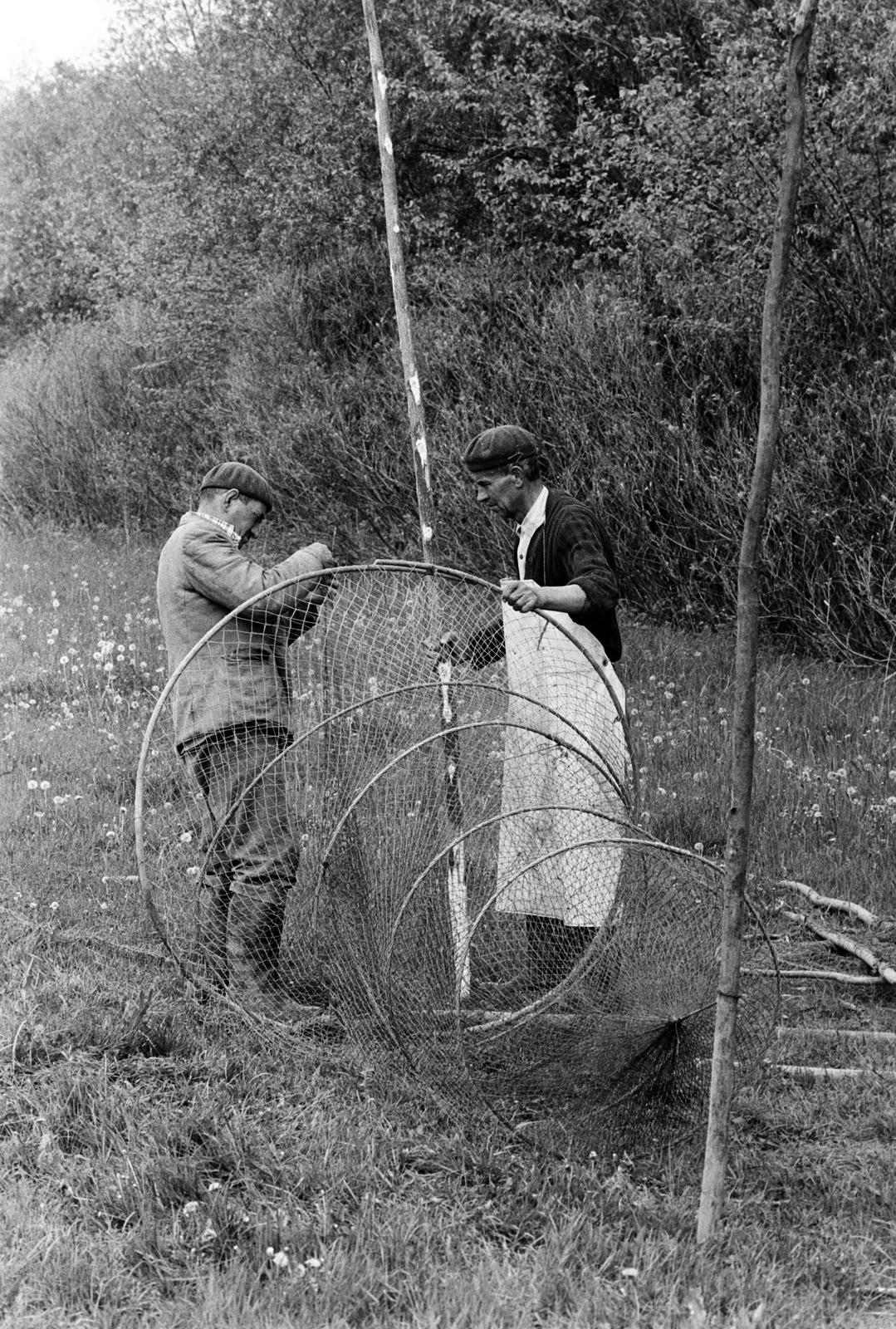 1981, Szebeni András, fishing net, fishing, Fortepan #304059