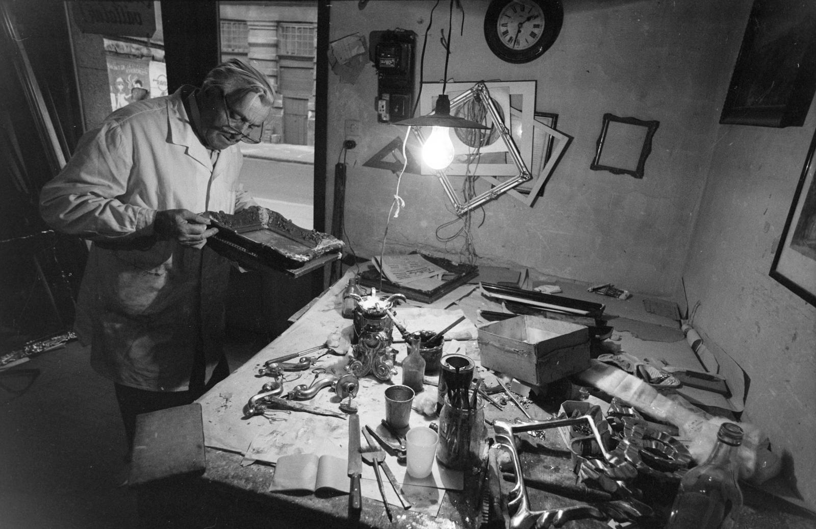 1981, Szebeni András, műhely, villanyóra, Fortepan #304079