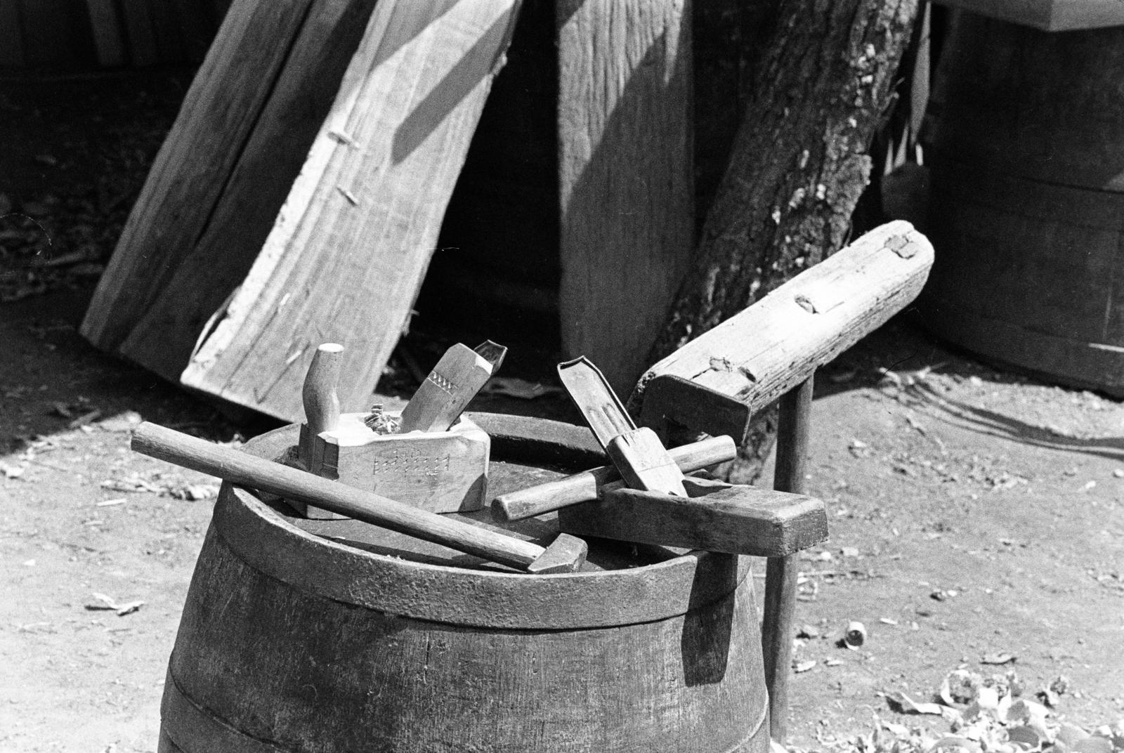 Hungary, Dombai József kádármester munkaeszközei., 1976, Szebeni András, tool, planer, Fortepan #304164