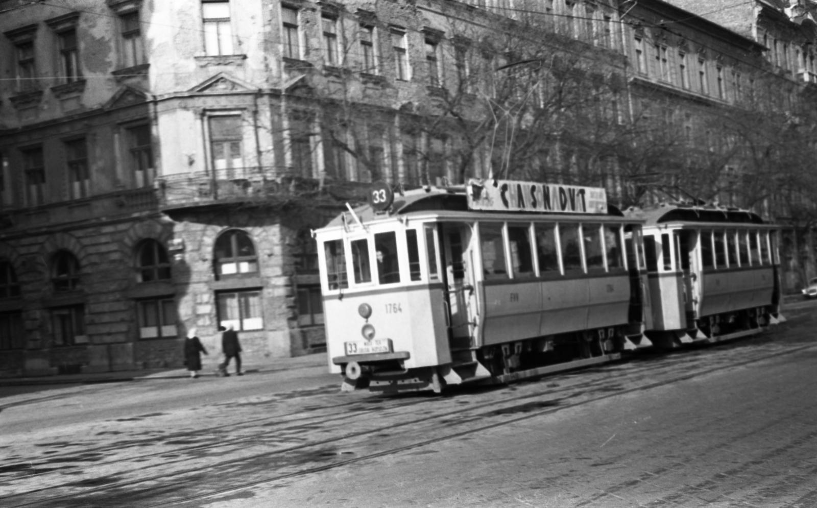 1960, Beszeda László Zoltán, villamos, viszonylatszám, Fortepan #304222