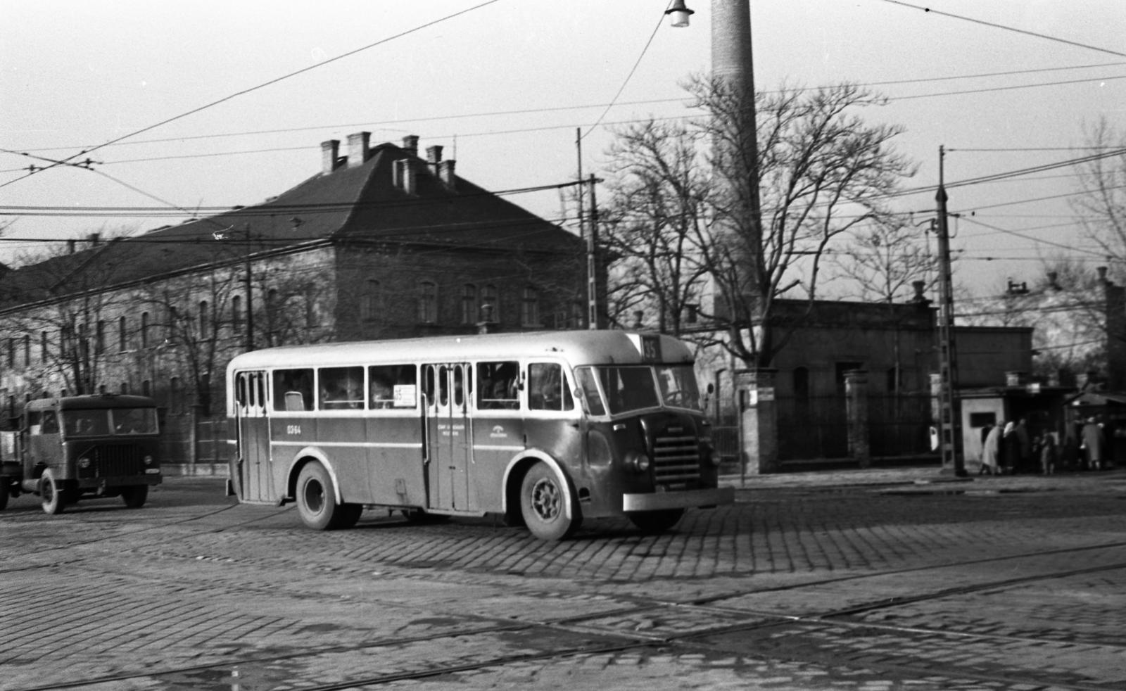 1960, Beszeda László Zoltán, MÁVAG Tr5, MÁVAG B5, teherautó, autóbusz, Fortepan #304228