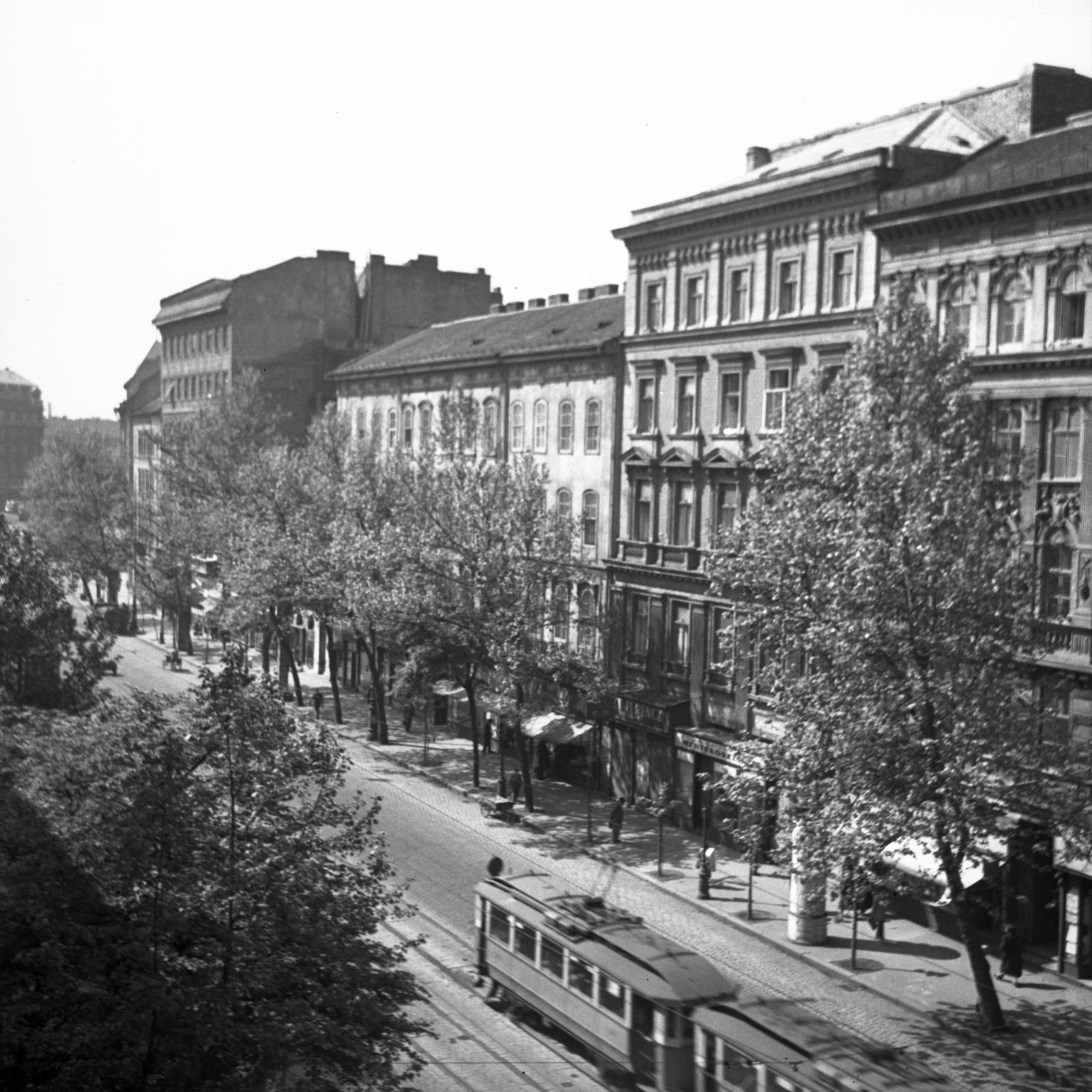 1960, Bán Tamás, utcakép, villamos, Fortepan #304365