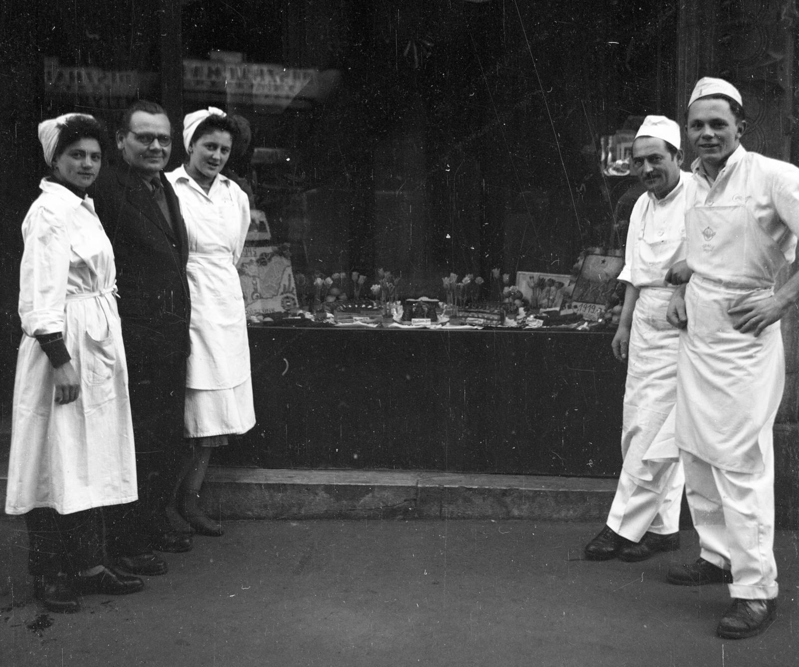 1958, Bán Tamás, munkaköpeny, Fortepan #304395