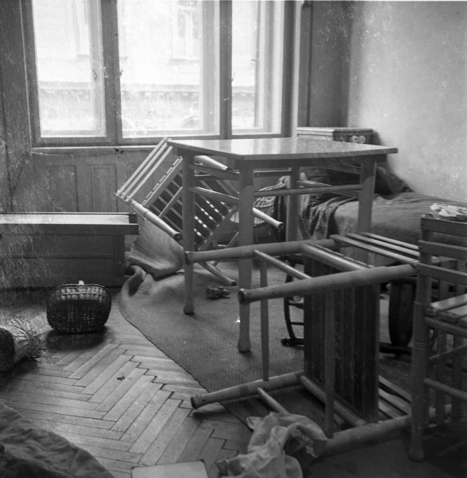 1958, Bán Tamás, életkép, rendetlenség, Fortepan #304409