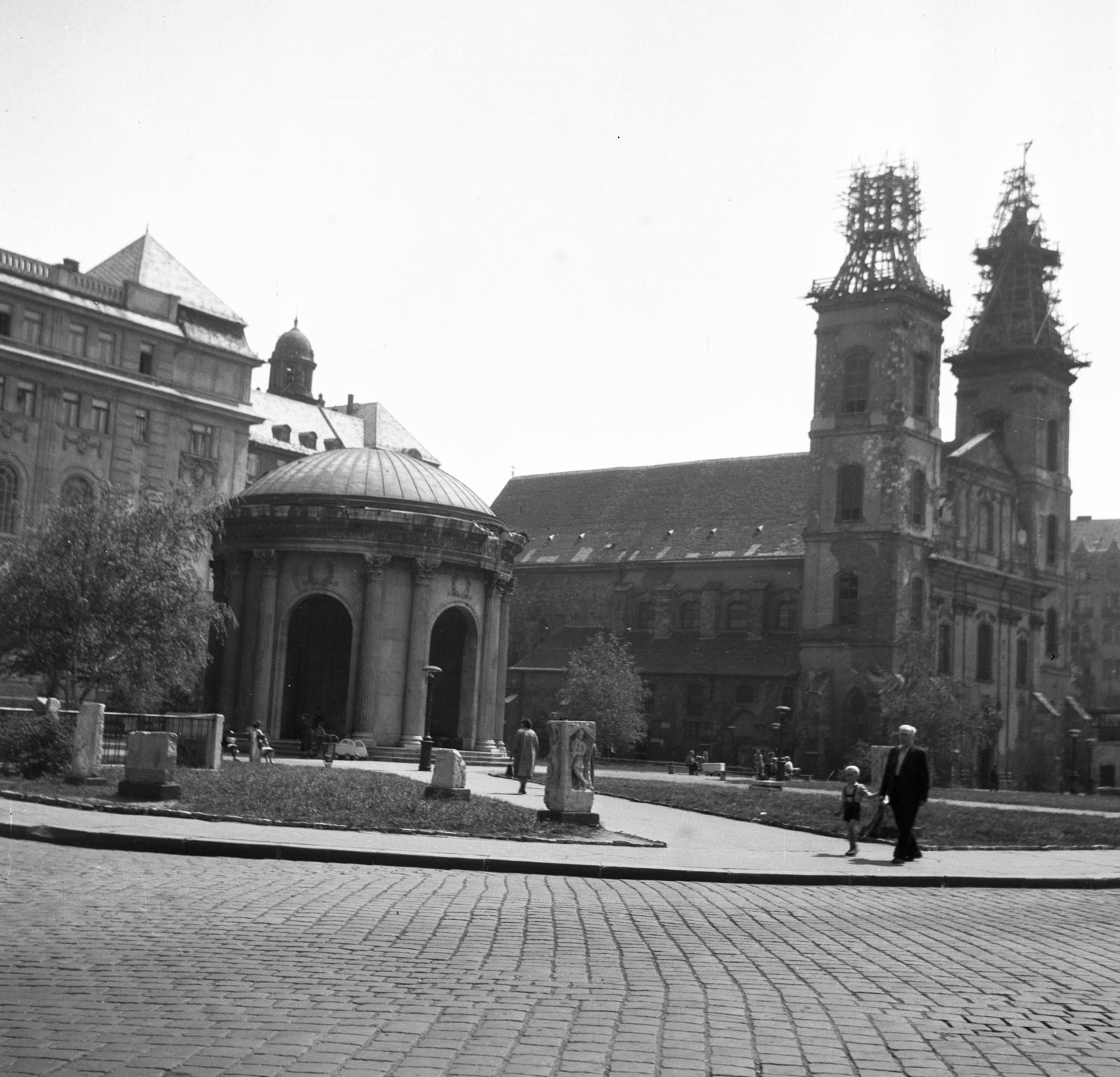 1958, Bán Tamás, steeple, renovation, disappeared, monument, Fortepan #304421