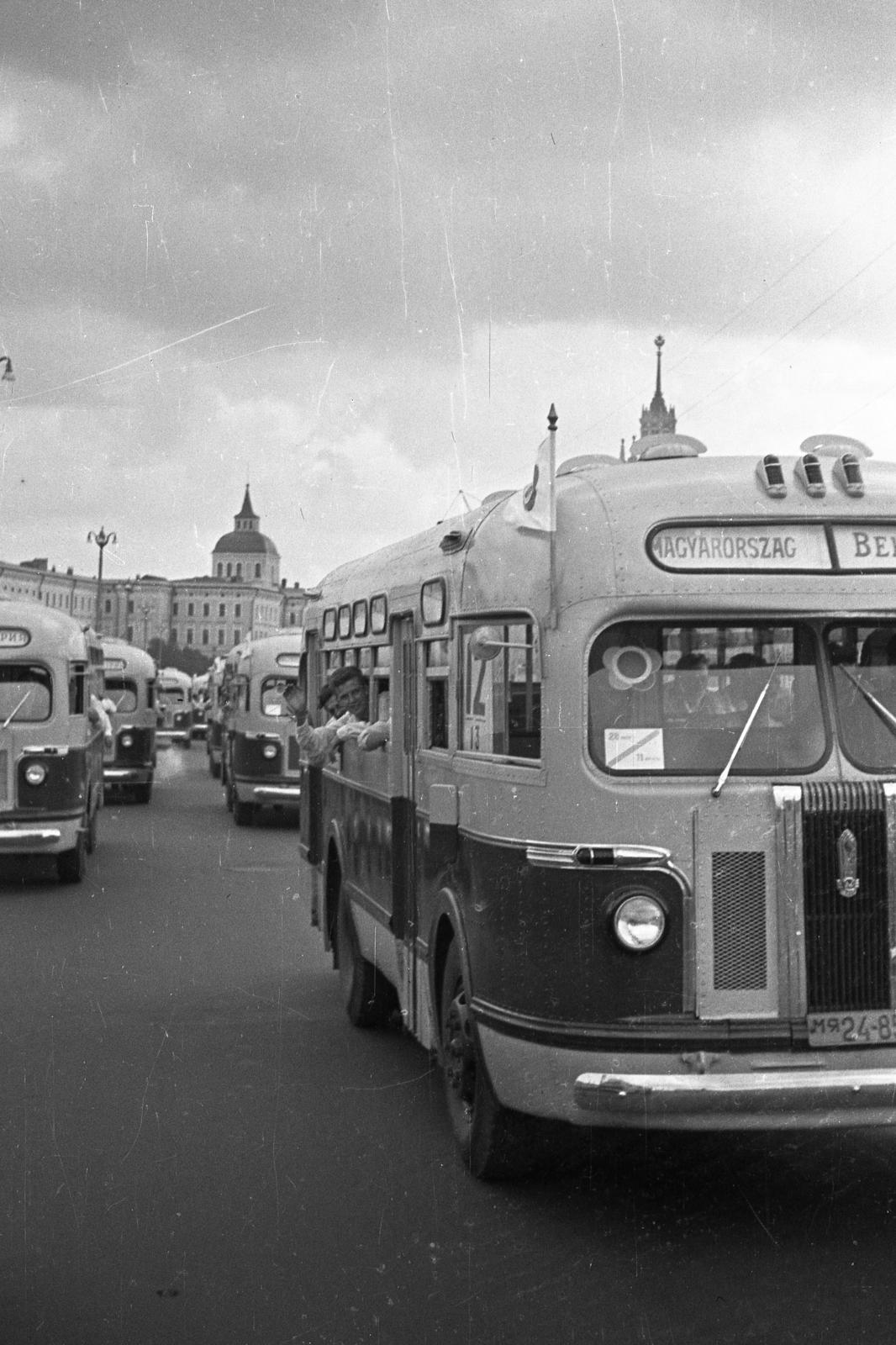 1962, Bán Tamás, autóbusz, szovjet gyártmány, Zisz-155, Fortepan #304461