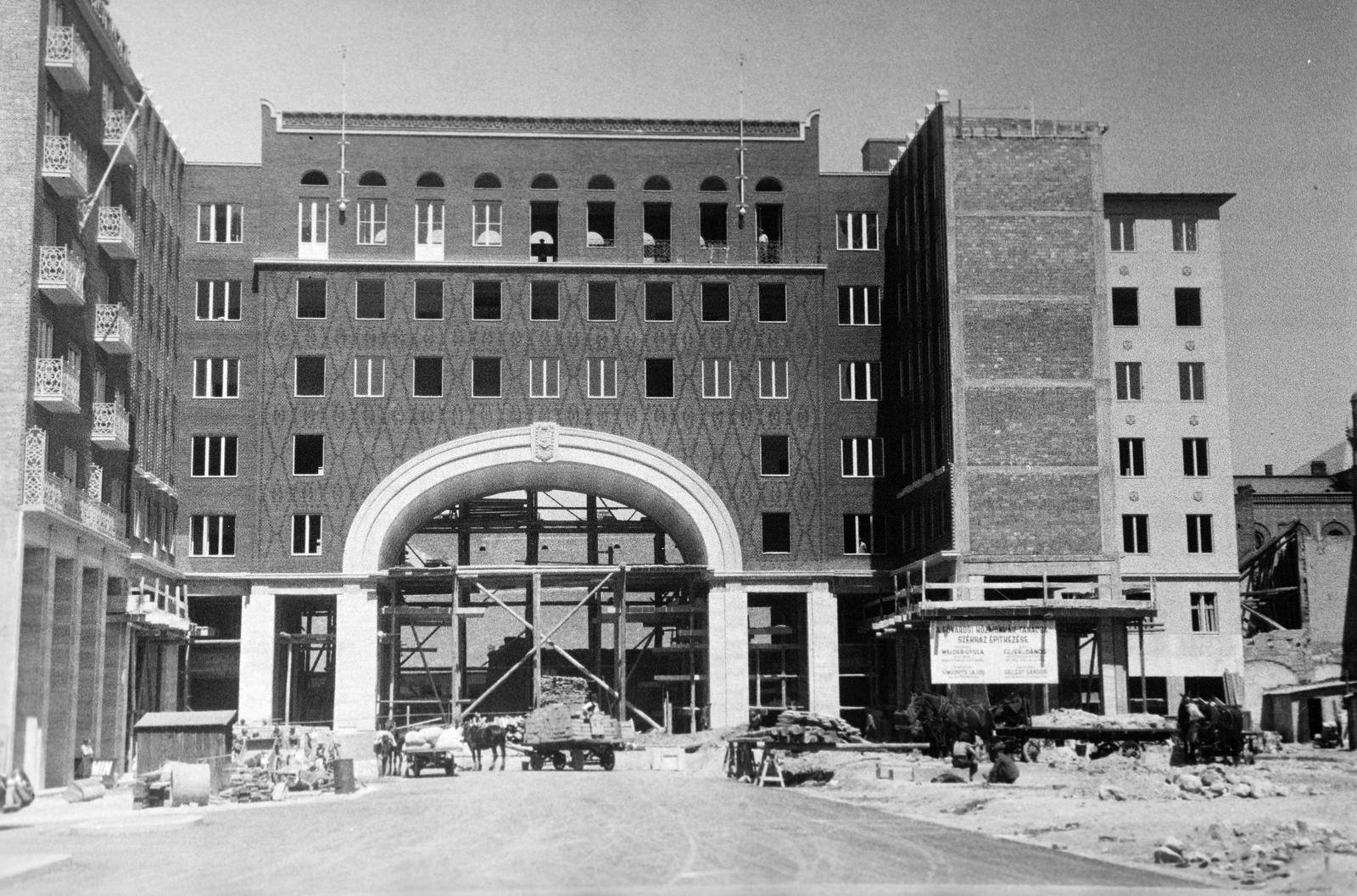 1939, Inkey Tibor, modern építészet, építkezés, Fortepan #304588