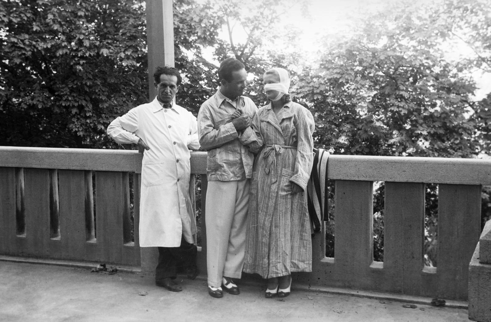 1939, Inkey Tibor, doctor, man and woman, Fortepan #304632