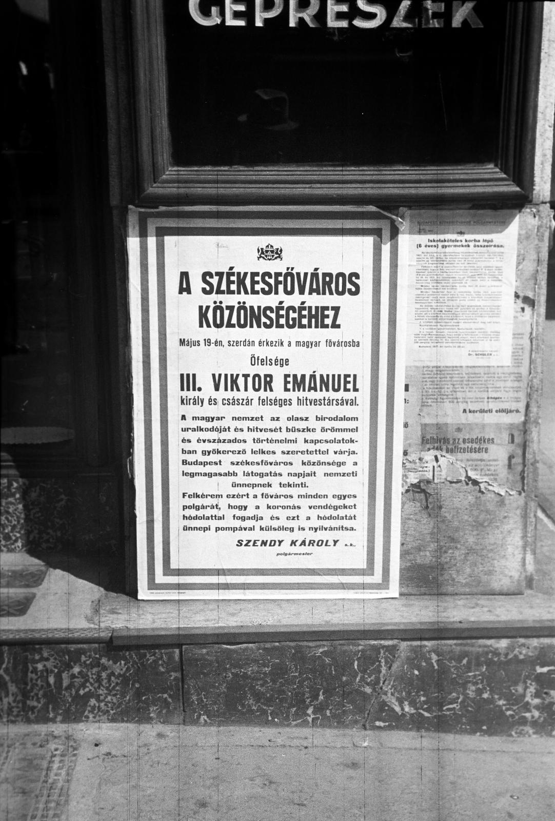 1937, Inkey Tibor, announcement, politics, poster, Fortepan #304639