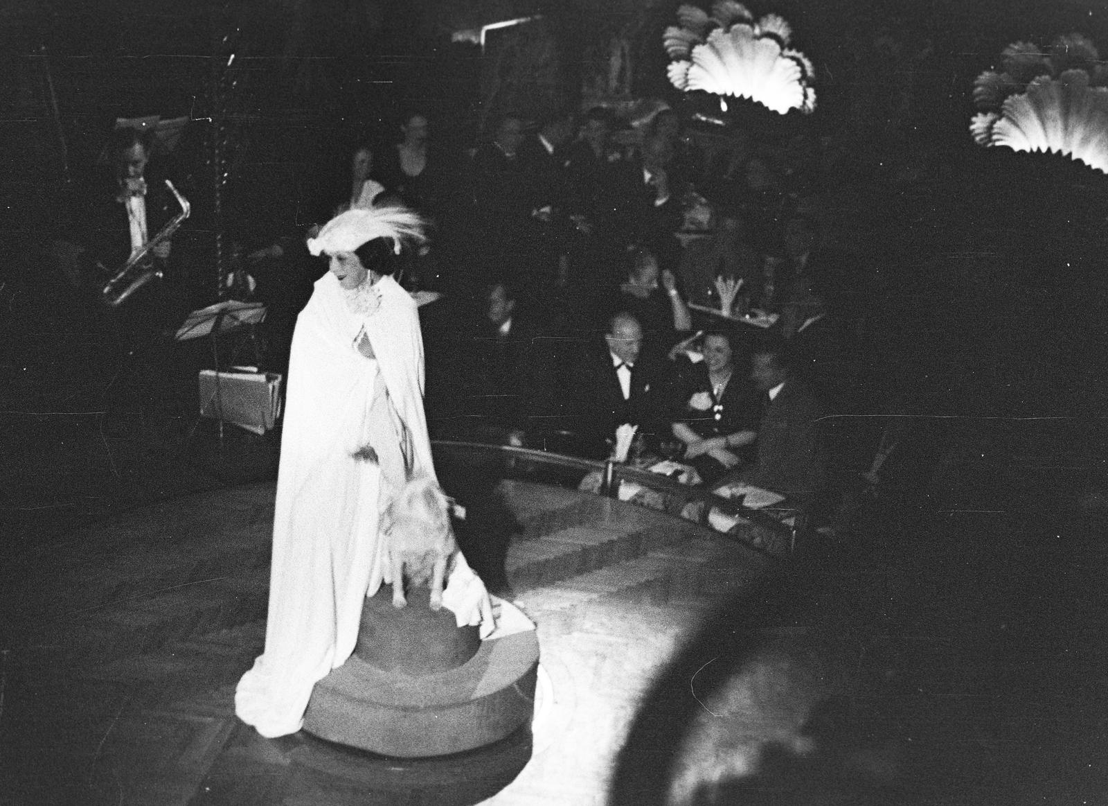 Hungary, Budapest VI., Nagymező utca 20., a felvétel az Arizona mulatóban készült., 1937, Inkey Tibor, revue, Budapest, Fortepan #304655