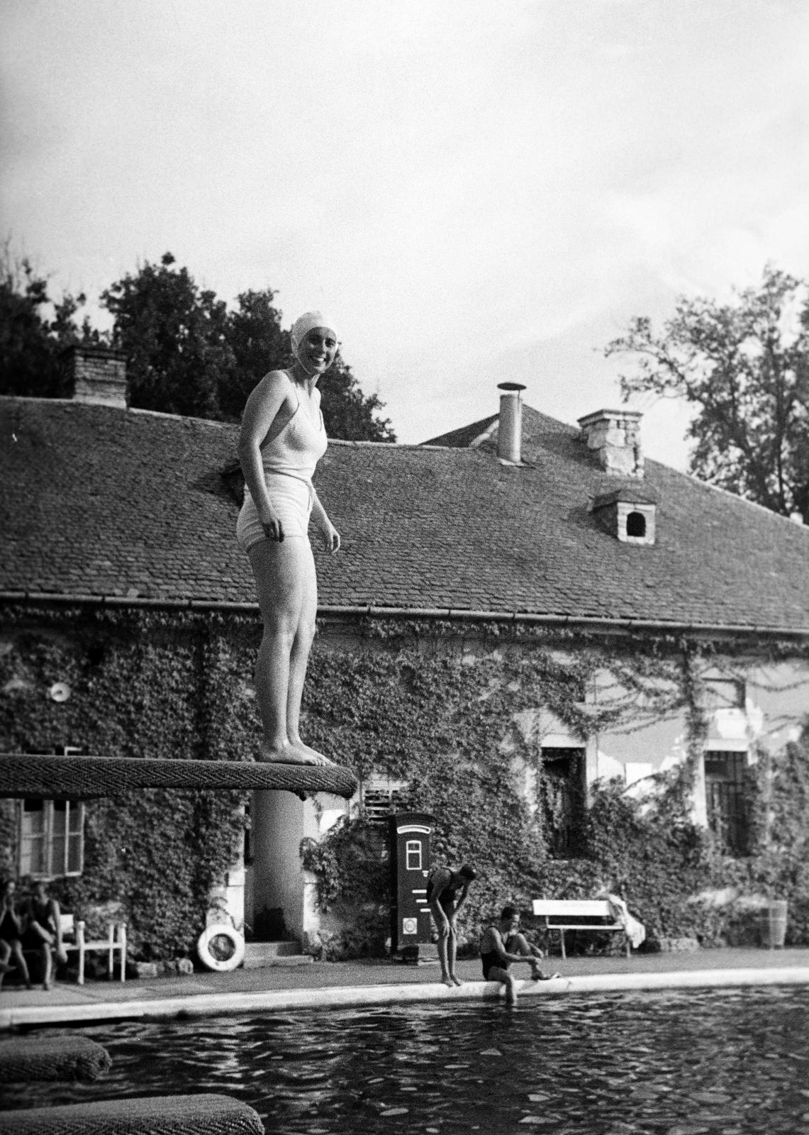 Magyarország, Eger, városi strand., 1937, Inkey Tibor, Fortepan #304747