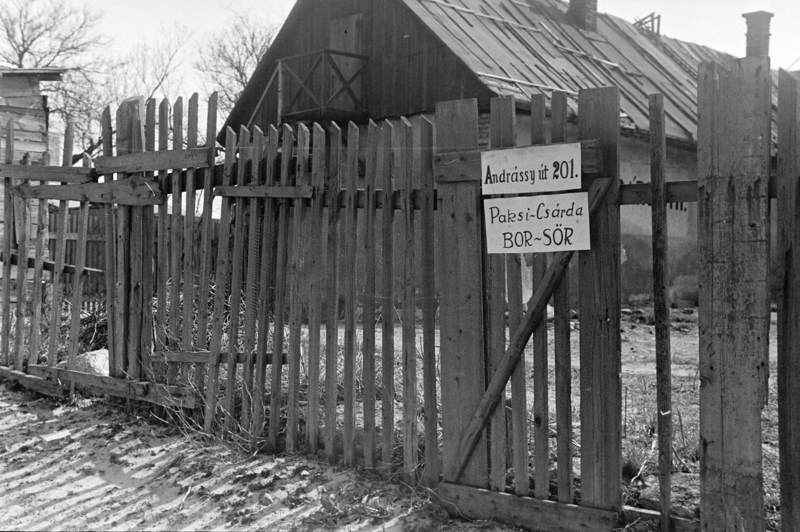 1937, Inkey Tibor, house number sign, lath fence, Fortepan #304773