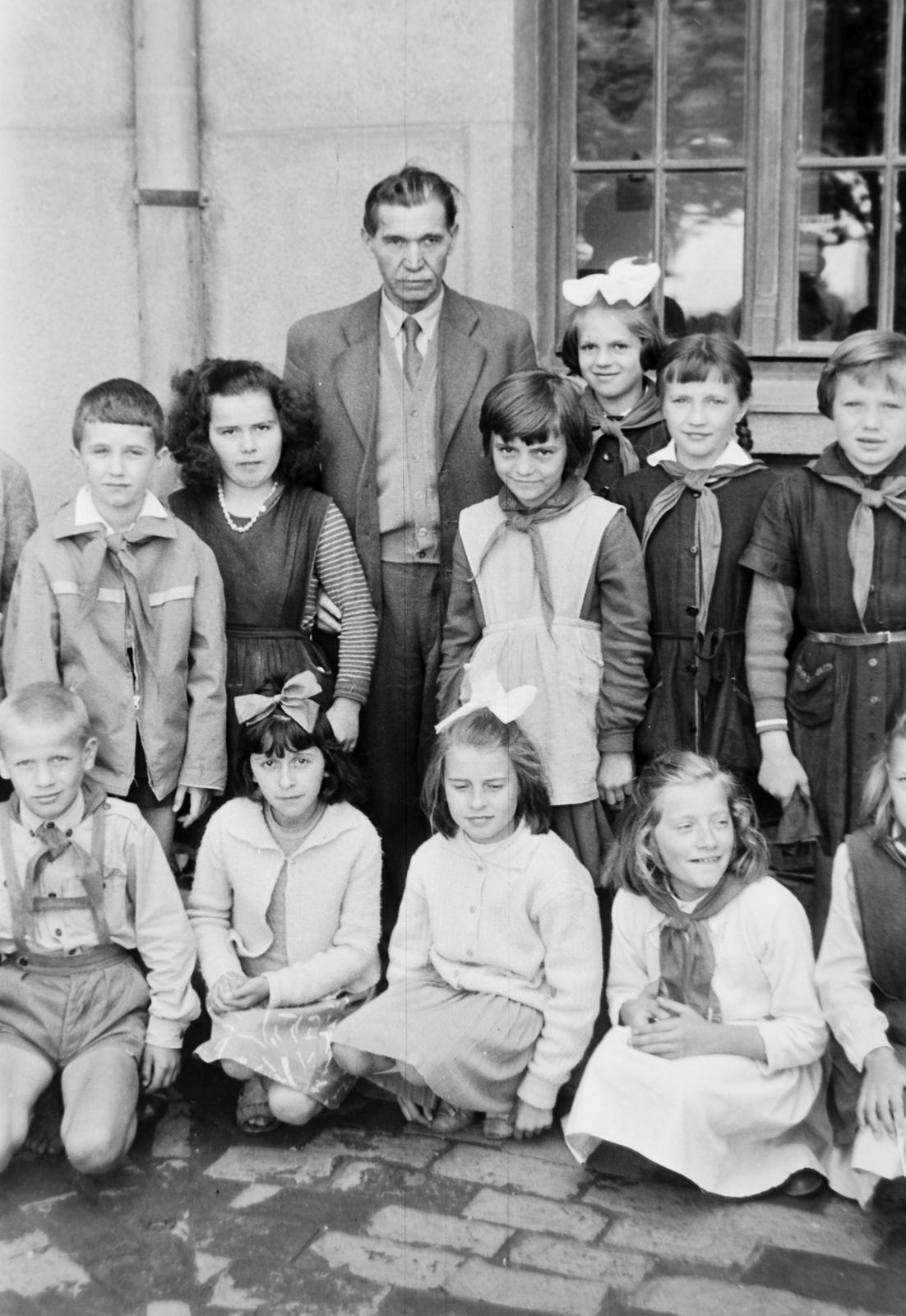 Hungary, 1961, Németh Tamás, school, tableau, Fortepan #30492