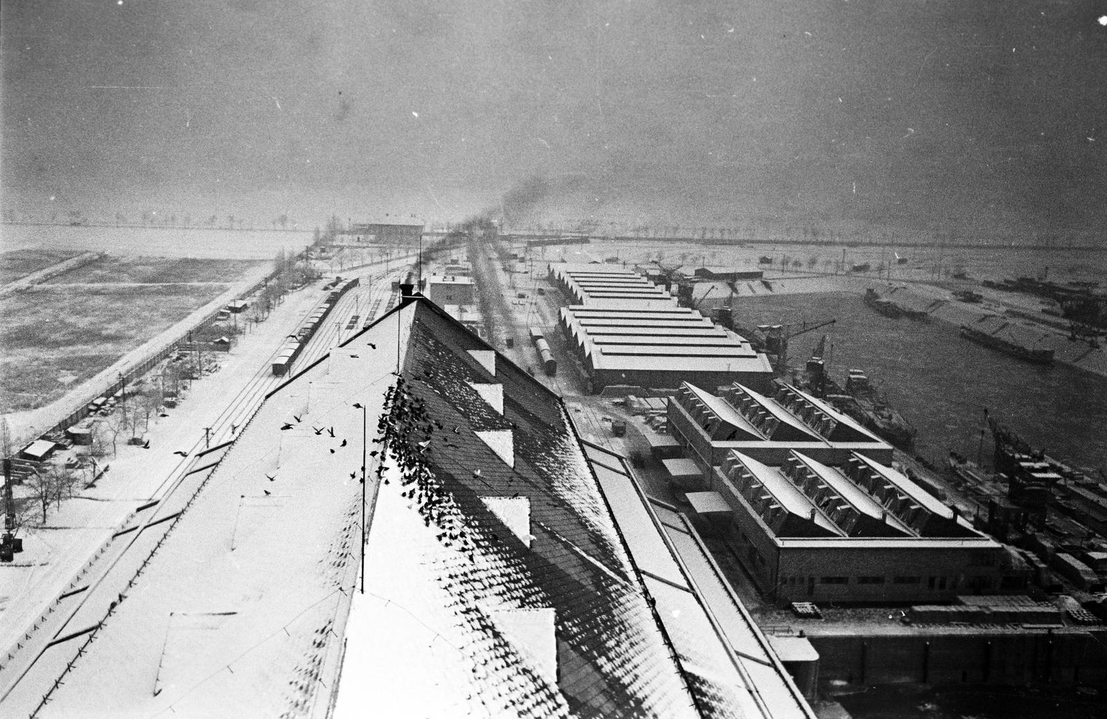 1937, Inkey Tibor, port, winter, Fortepan #304925