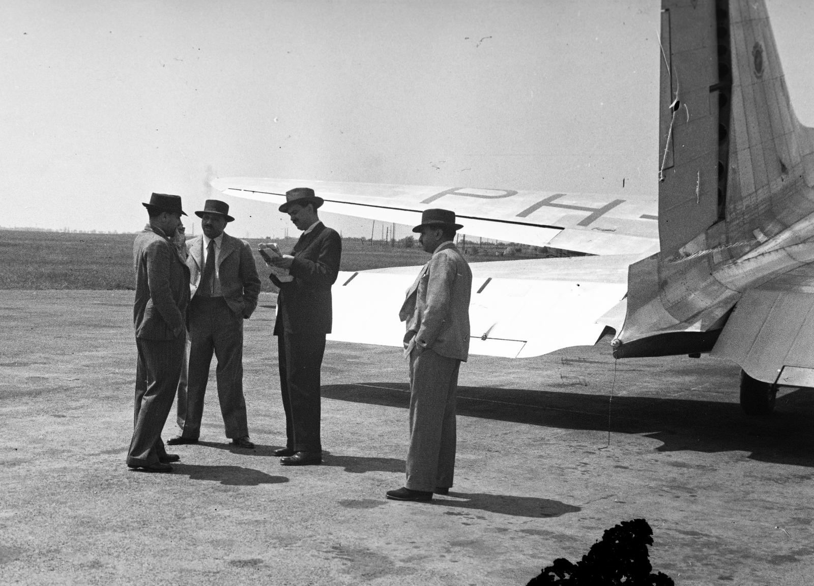 1937, Inkey Tibor, Douglas-brand, airplane, KLM Royal Dutch Airlines, Fortepan #304941