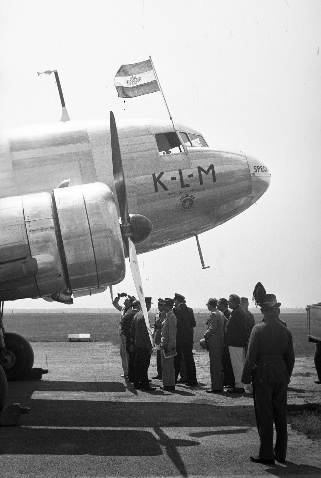 1937, Inkey Tibor, Douglas-brand, airplane, KLM Royal Dutch Airlines, Fortepan #304943