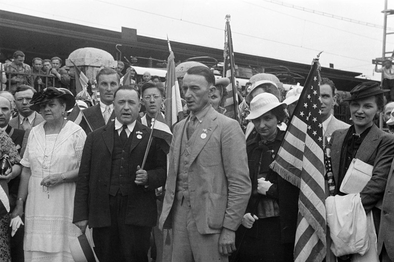 1938, Inkey Tibor, Best of, badge, Fortepan #305158