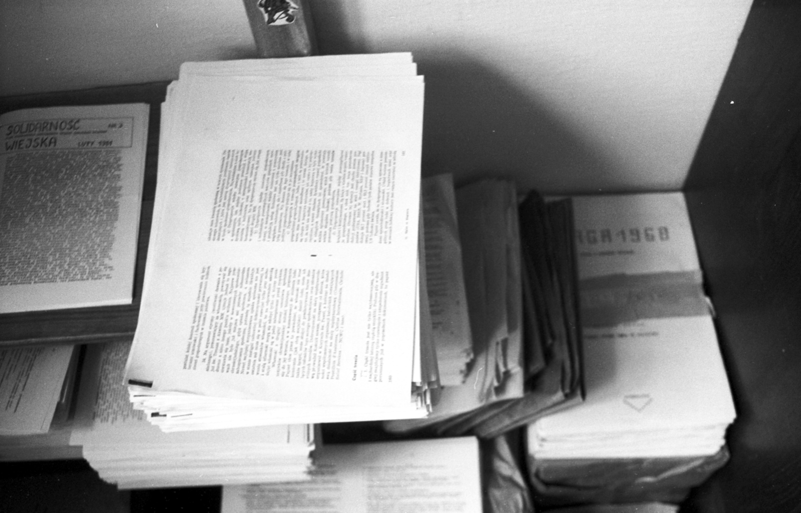 Poland, Warsaw, a Szolidaritás szakszervezet irodájában készített felvétel., 1981, Jankó Attila, Solidarity Union, Fortepan #30584