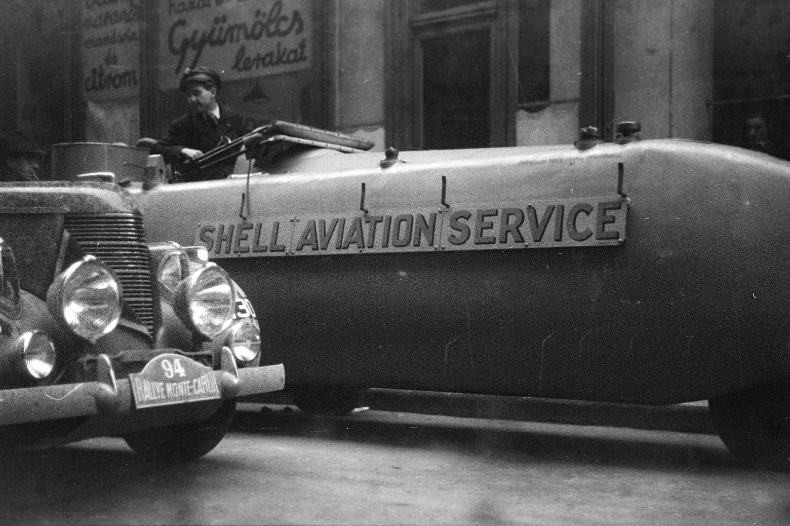 1937, Inkey Tibor, English sign, gas station, Fortepan #306021