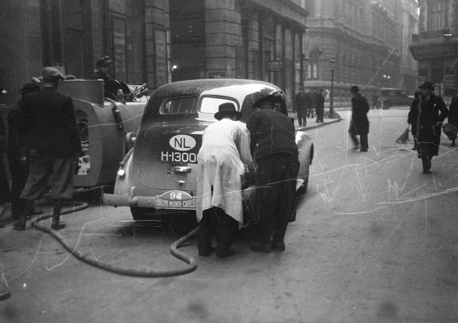 1937, Inkey Tibor, fueling, automobile, Fortepan #306022