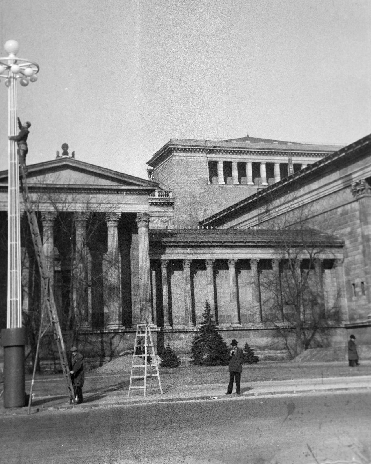 1937, Inkey Tibor, létra, Fortepan #306028