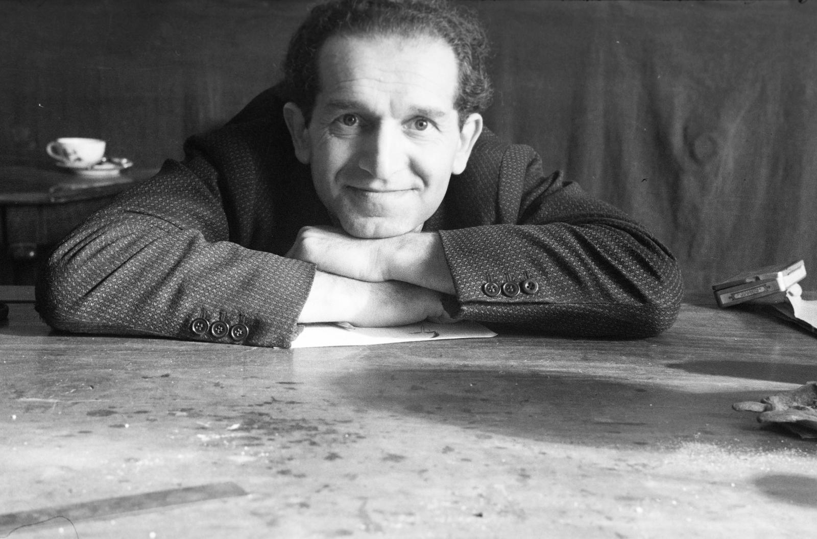 1936, Inkey Tibor, man, smile, Fortepan #306032