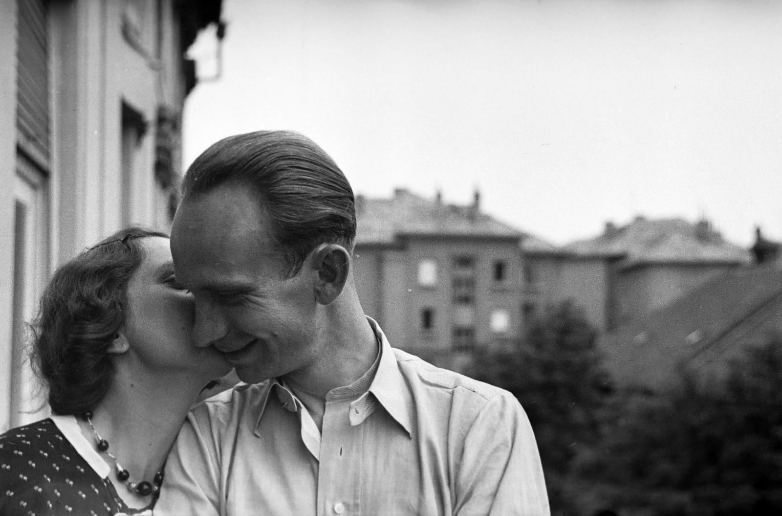 1938, Inkey Tibor, Best of, intimitás, emberpár, Fortepan #306054