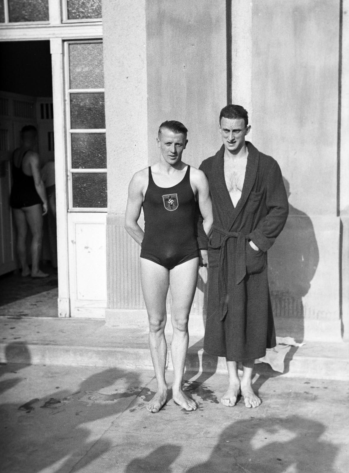 1938, Inkey Tibor, sportoló, köntös, Fortepan #306058