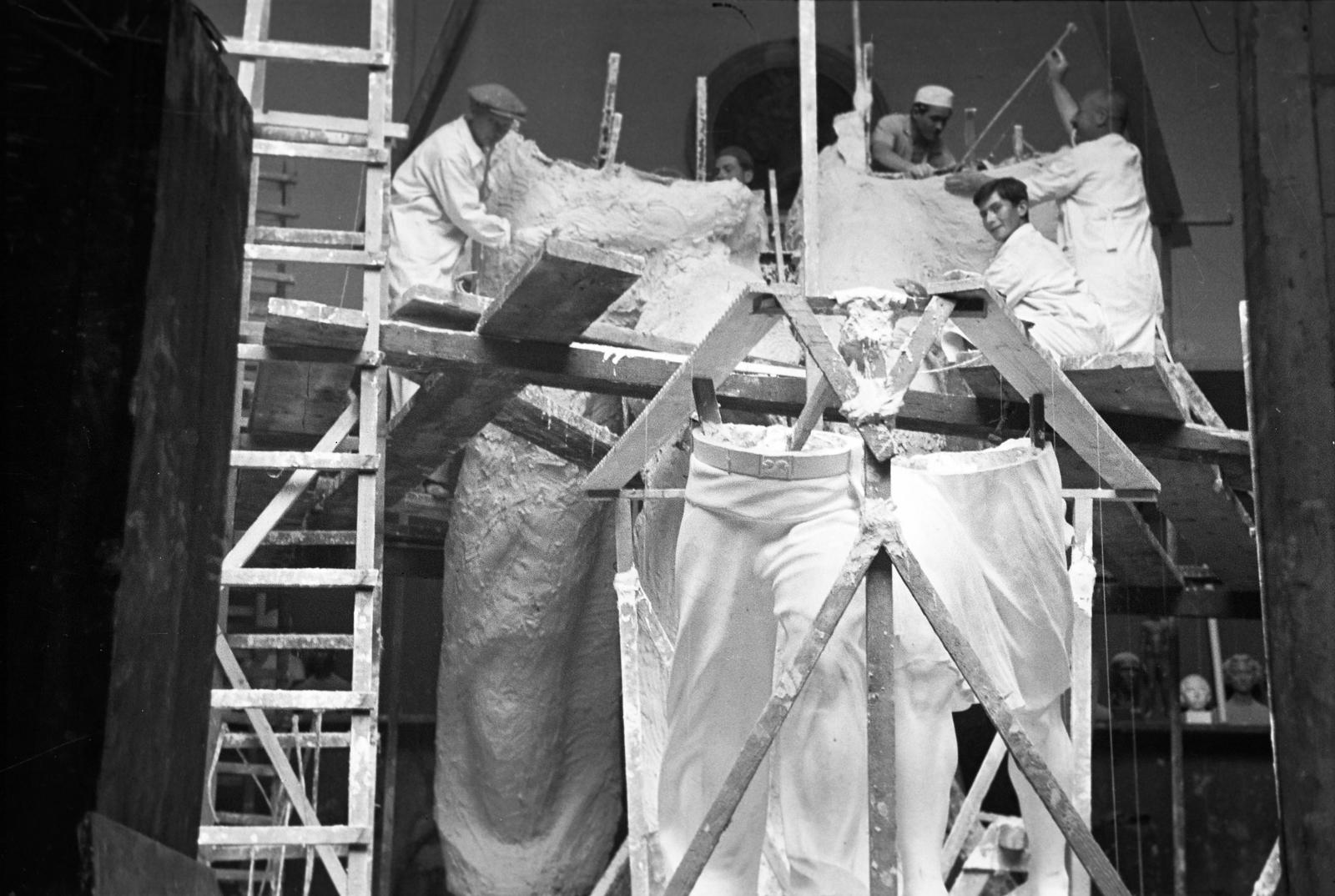 1937, Inkey Tibor, sculptor, sculpture, István Szentgyörgyi-works, monument, Fortepan #306081