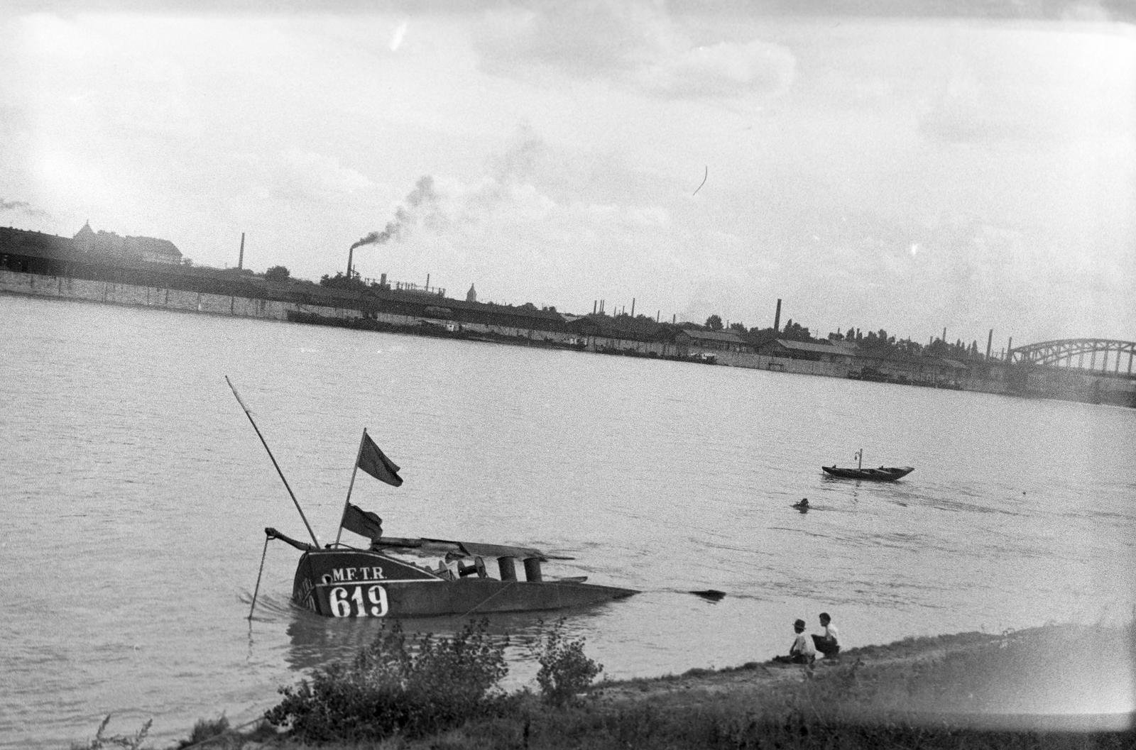 1937, Inkey Tibor, járműroncs, Fortepan #306123