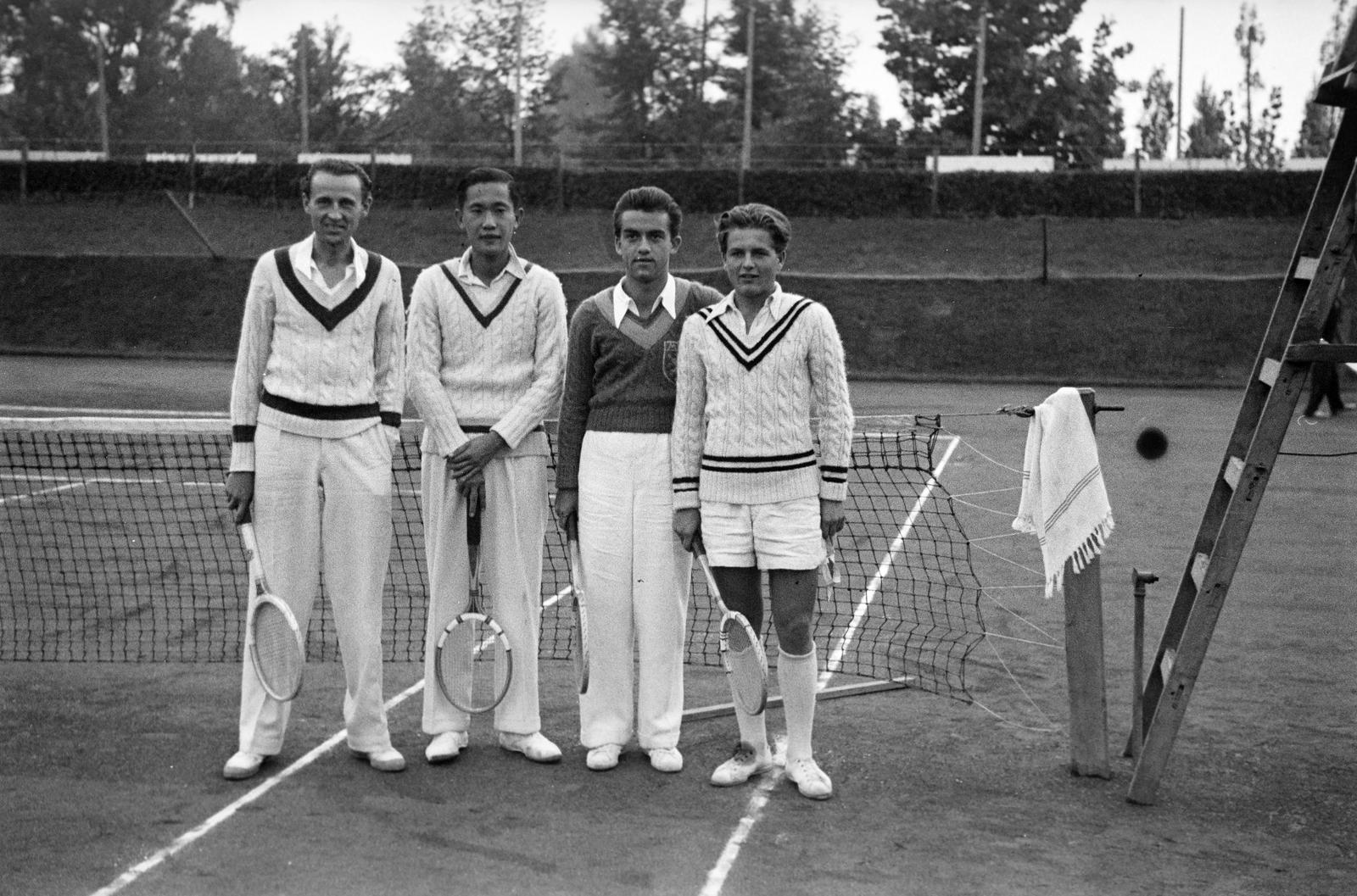 1940, Inkey Tibor, tennis, Fortepan #306234