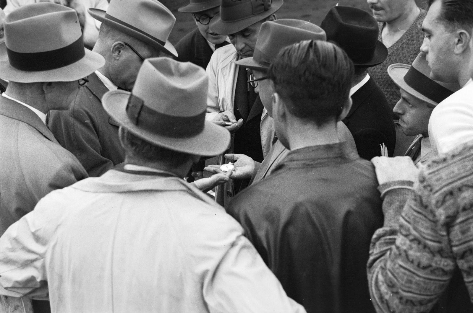 1939, Inkey Tibor, curiosity, watch, hold in arms, Fortepan #306243