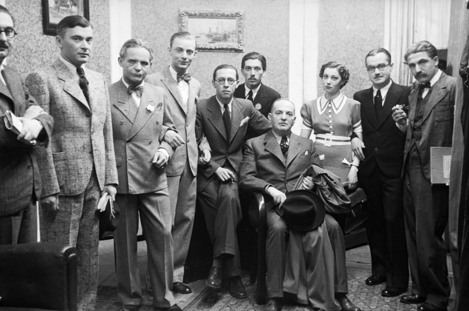 1936, Inkey Tibor, tie, Fortepan #306288