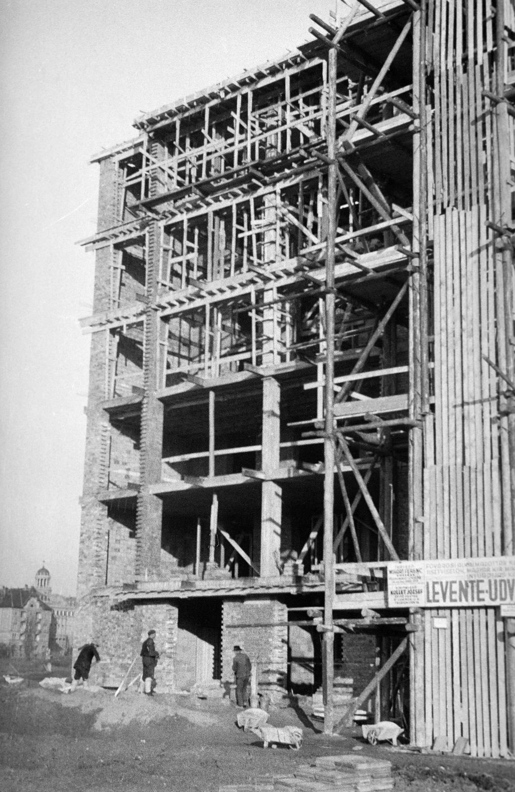 1938, Inkey Tibor, építkezés, Fortepan #306318