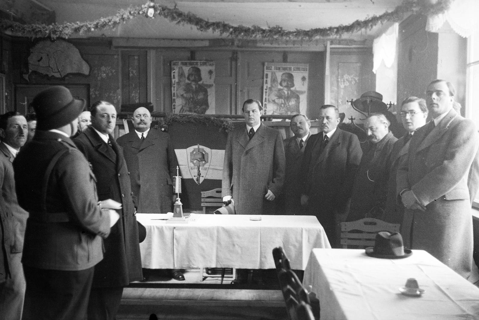 1939, Inkey Tibor, propaganda, politika, Nagy-Magyarország, asztal, plakát, Fortepan #306347