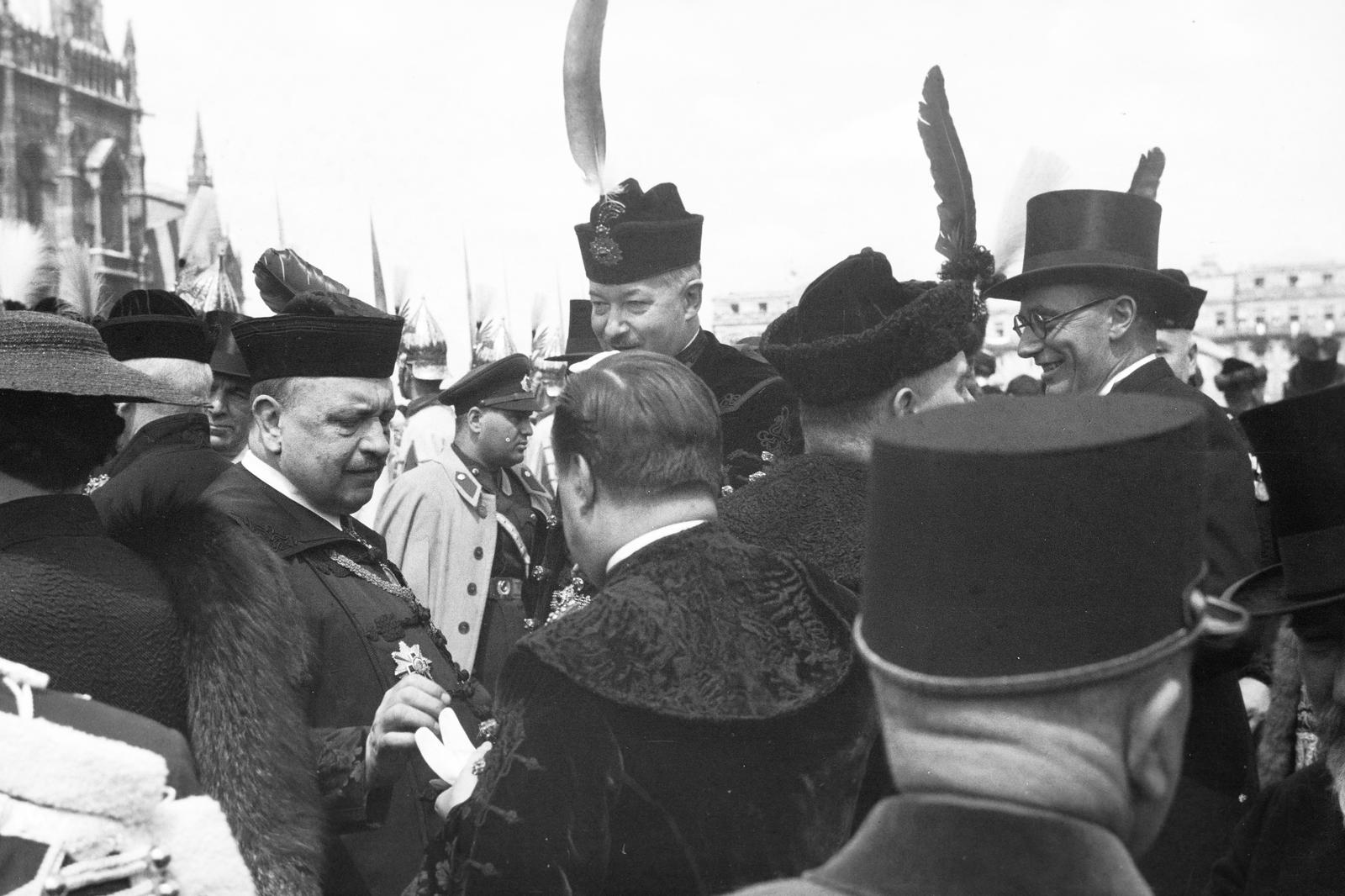 1937, Inkey Tibor, Bocskai sapka, birétum, madártoll, cilinder, Fortepan #306350