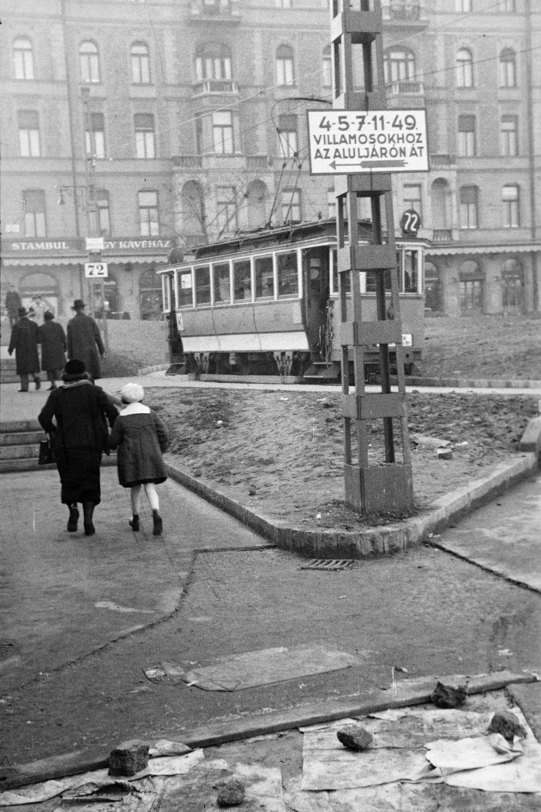 1939, Inkey Tibor, tram, Fortepan #306398