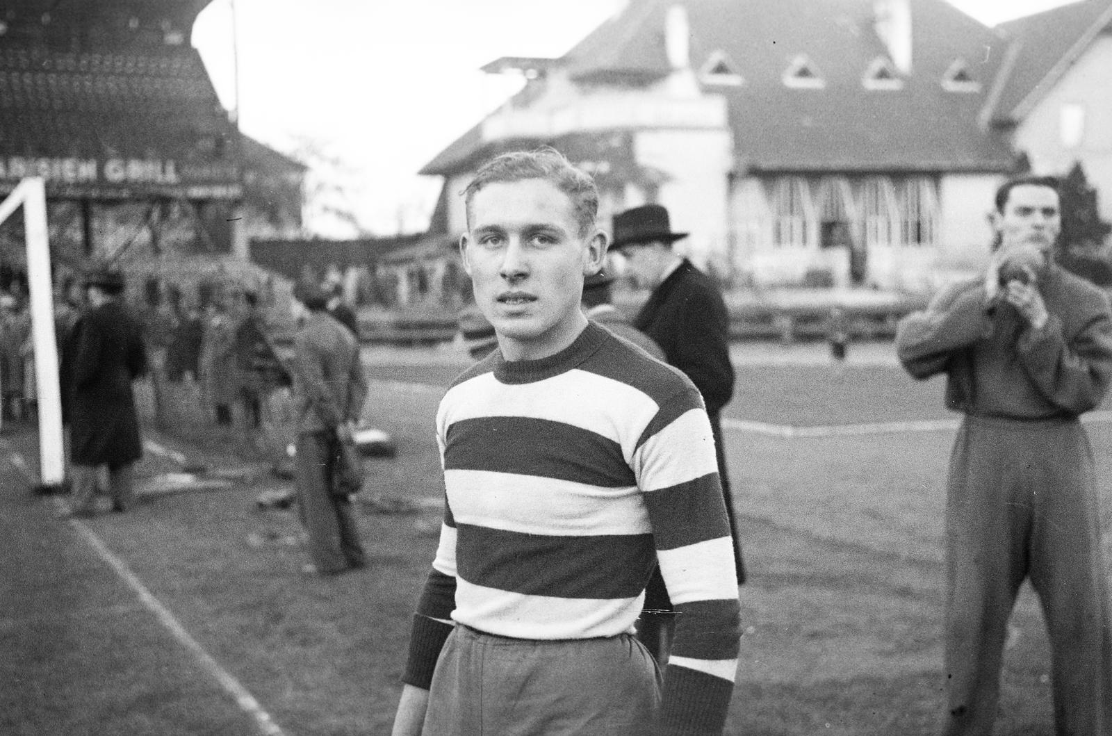 1939, Inkey Tibor, sportsperson, portrait, man, Fortepan #306409