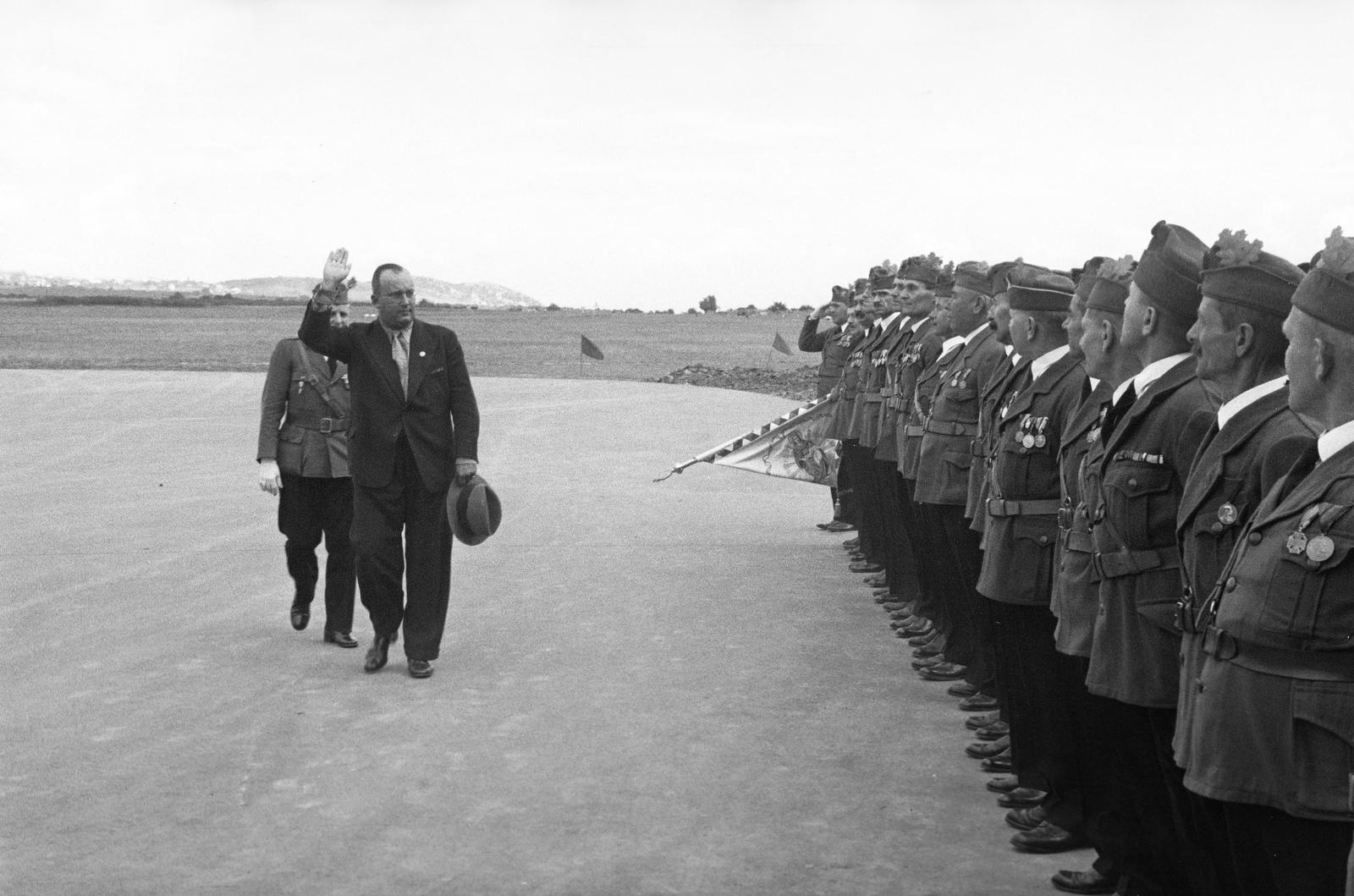 1936, Inkey Tibor, sorakozó, gesztus, nácizmus, Fortepan #306429