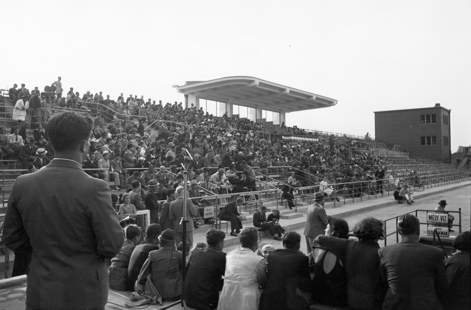 1936, Inkey Tibor, auditorium, audience, Fortepan #306445